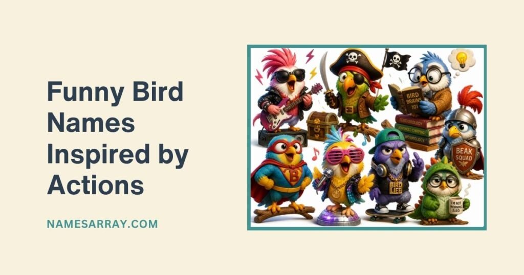 Funny Bird Names Inspired by Actions