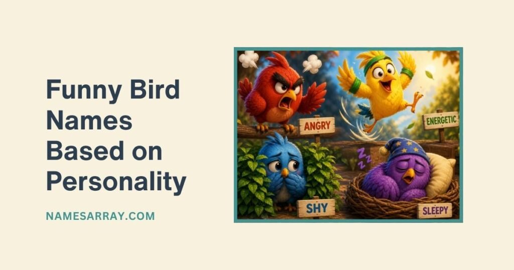 Funny Bird Names Based on Personality