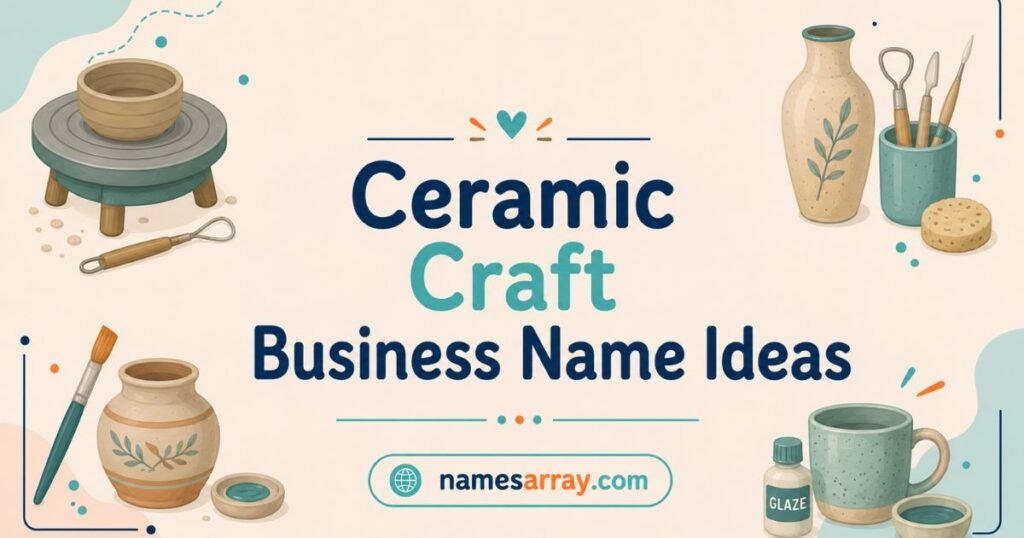 Ceramic craft business name ideas