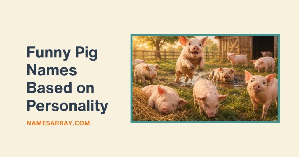 Funny Pig Names Based on Personality