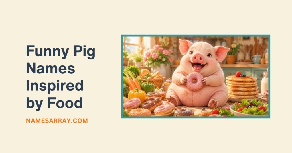 Funny Pig Names Inspired by Food