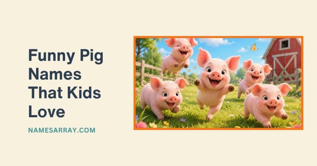 Funny Pig Names That Kids Love