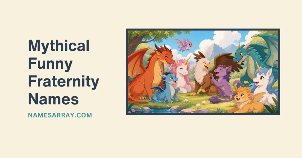 Mythical Funny Fraternity Names