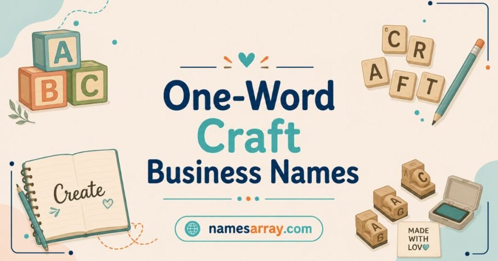 One Word Craft Business Names