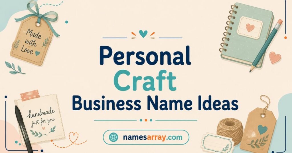 Personal Craft Business Names Ideas