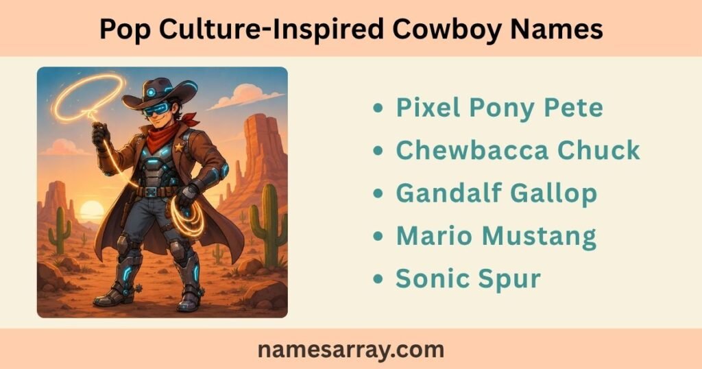 Pop Culture-Inspired Funny Cowboy Names