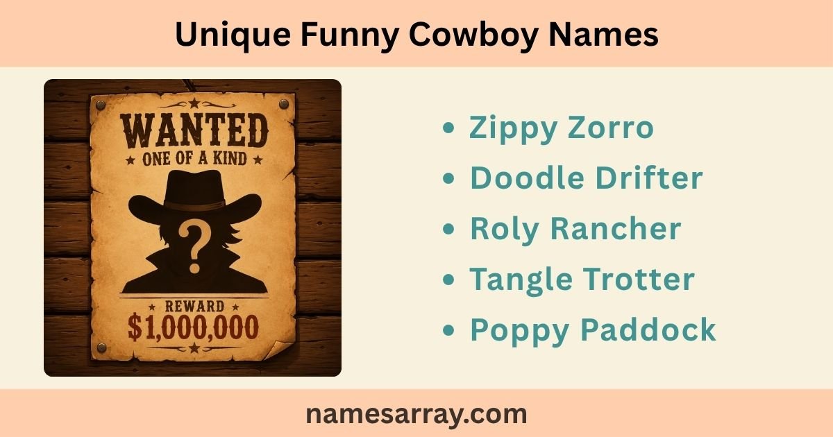 Fun Rodeo Names 800+ Funny Cowboy Names (Cute, Cool, Dirty & Wild West Ideas) 2026