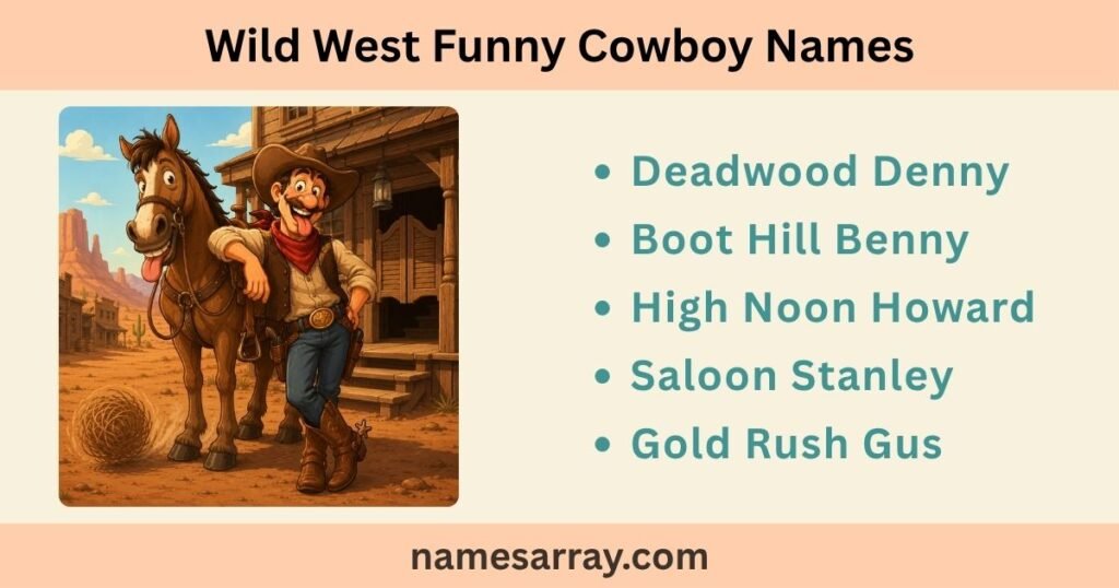 Wild West Funny Cowboy Names