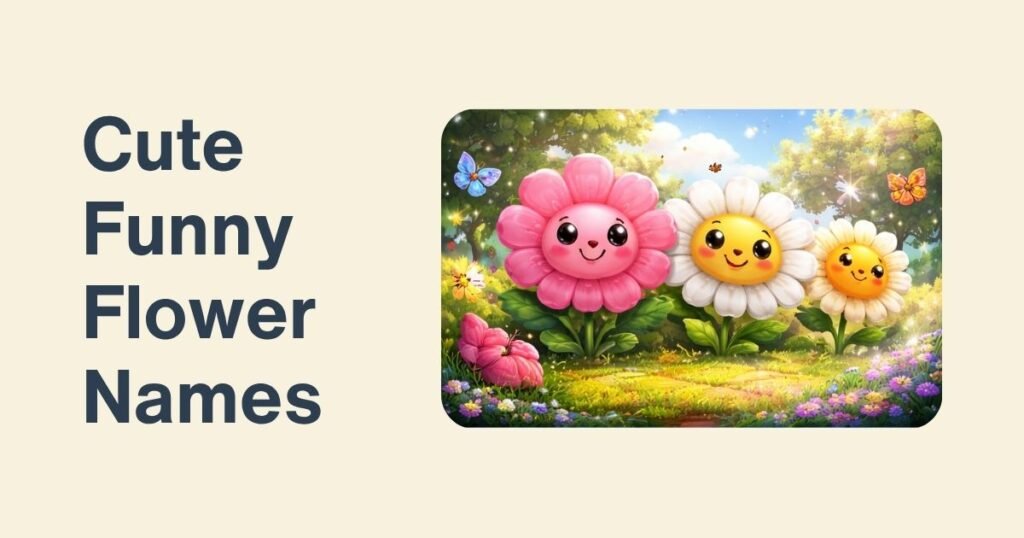 Cute Funny Flower Names
