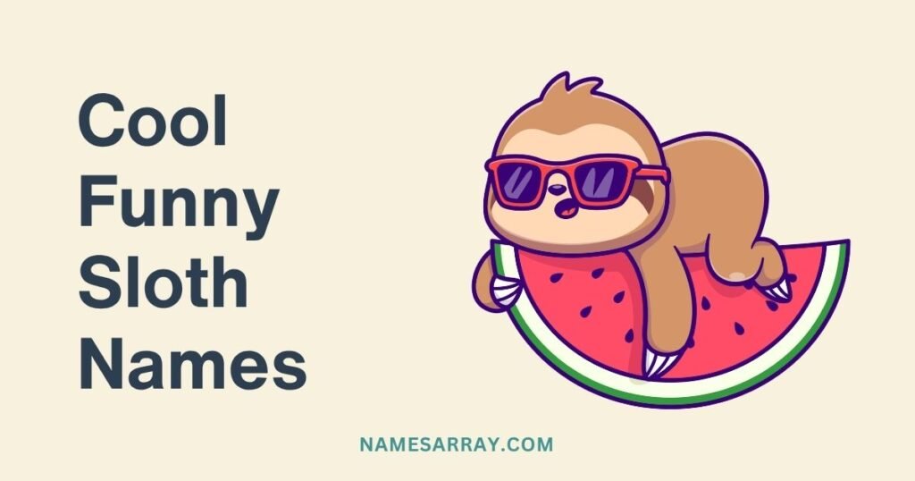 Cool Funny Sloth Names