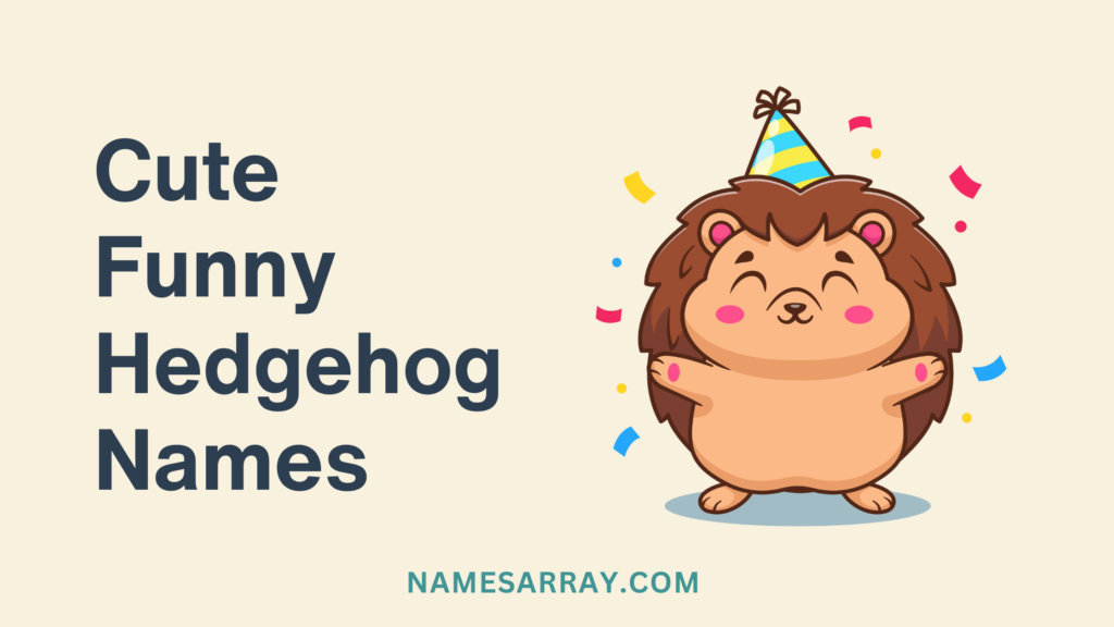 Cute Funny Hedgehog Names