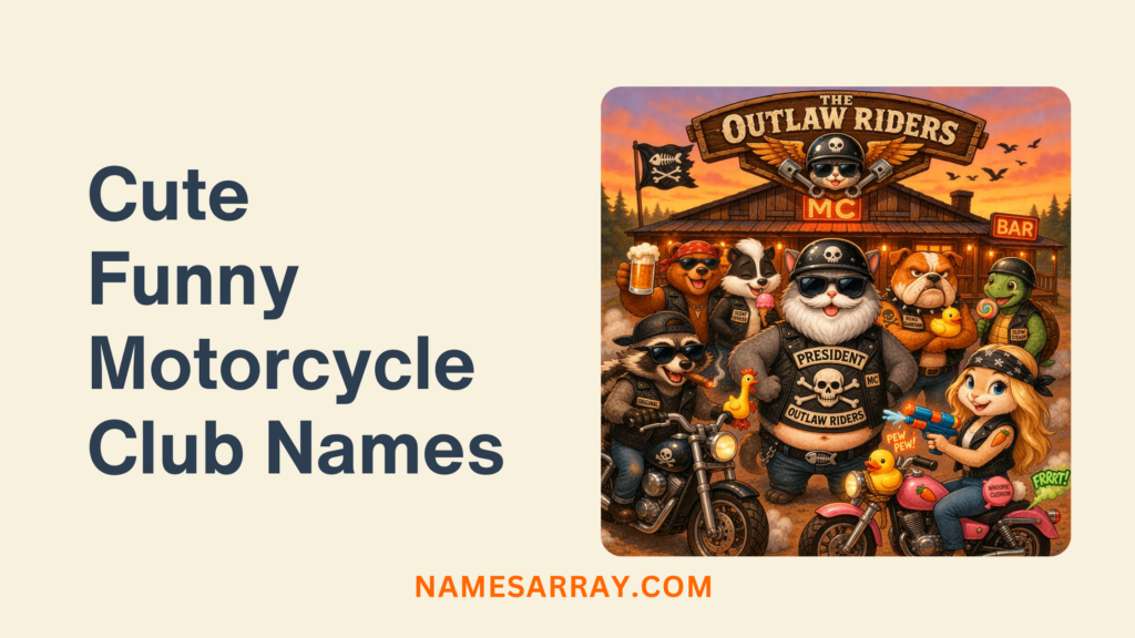 Cute Funny Motorcycle Club Names