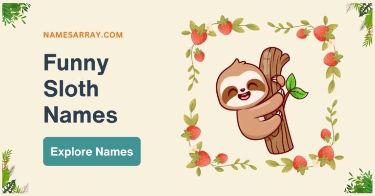 Funny Sloth Names