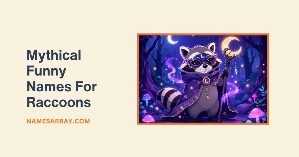 Mythical Funny Names For Raccoons
