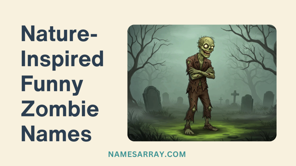 Nature-Inspired Funny Zombie Names