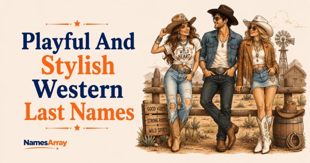 Playful And Stylish Western Last Names