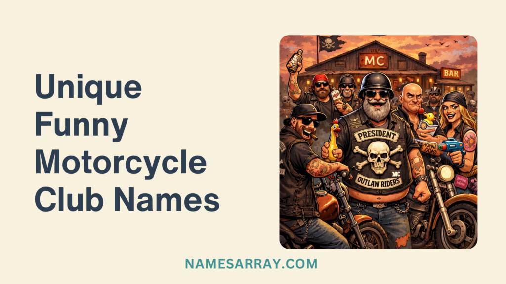 Unique Funny Motorcycle Club Names