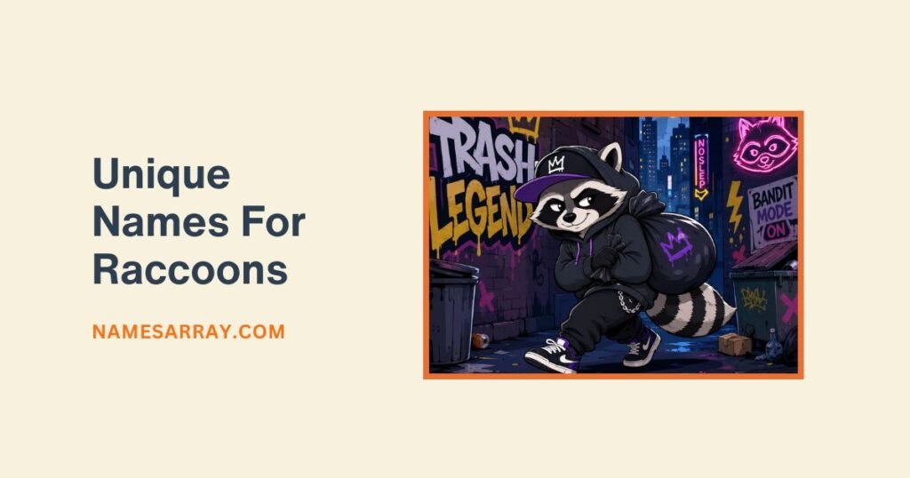 funny names to call a raccoon
