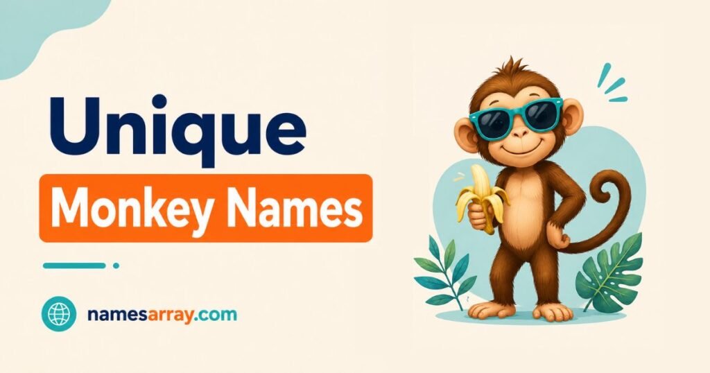 UNIQUE MONKEY NAMES