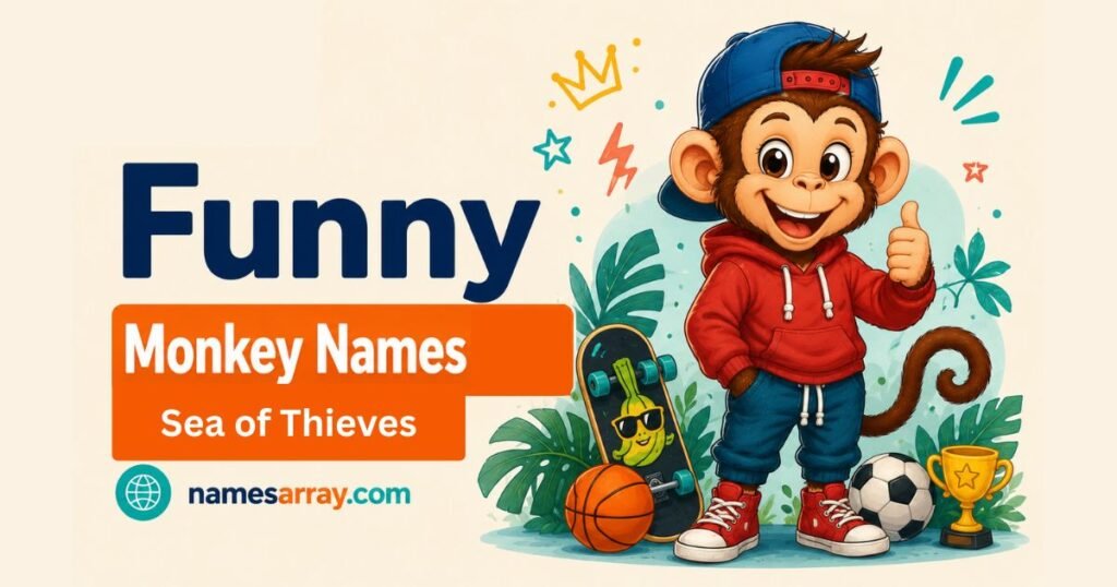 Funny Monkey Names Sea of Thieves