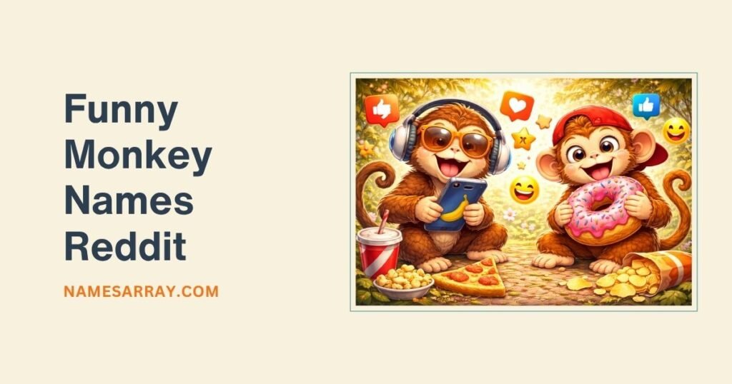 Funny Monkey Names Reddit