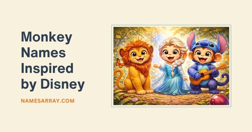 Monkey Names Inspired by Disney & Kids' Programming