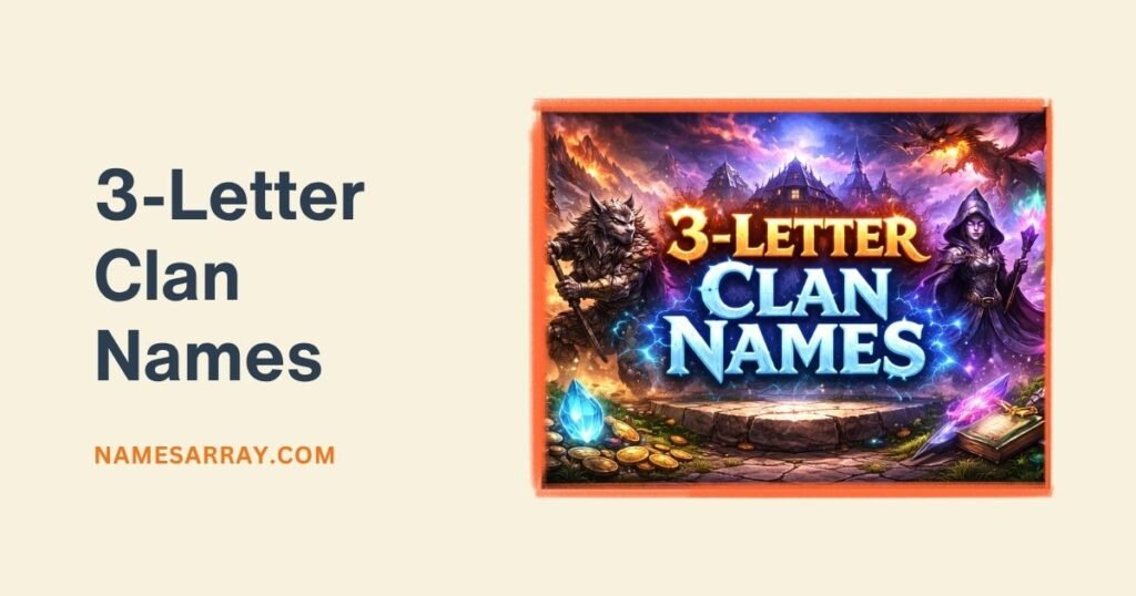 3-Letter Clan Names