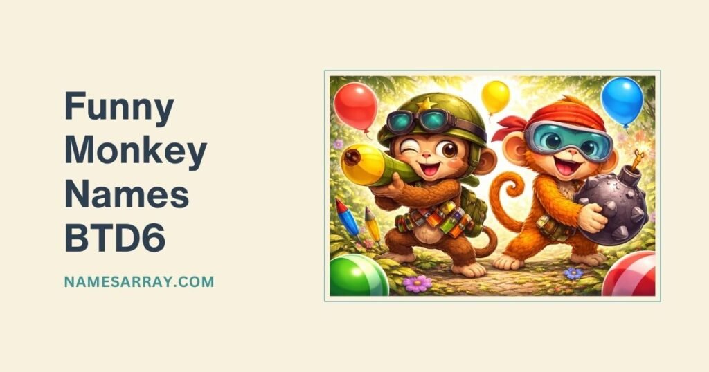 Funny Monkey Names BTD6