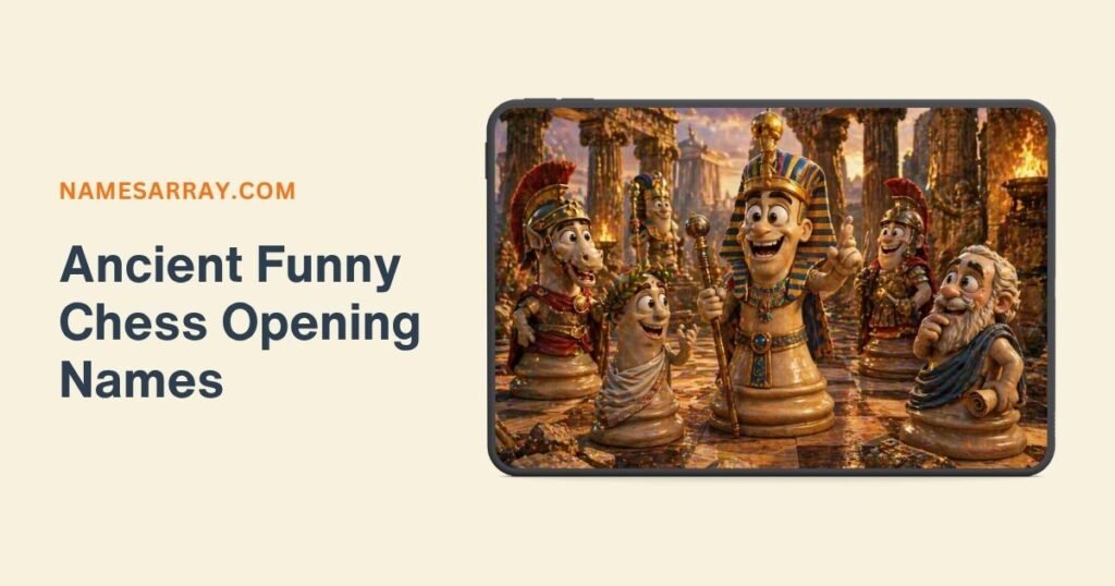 Ancient Funny Chess Opening Names