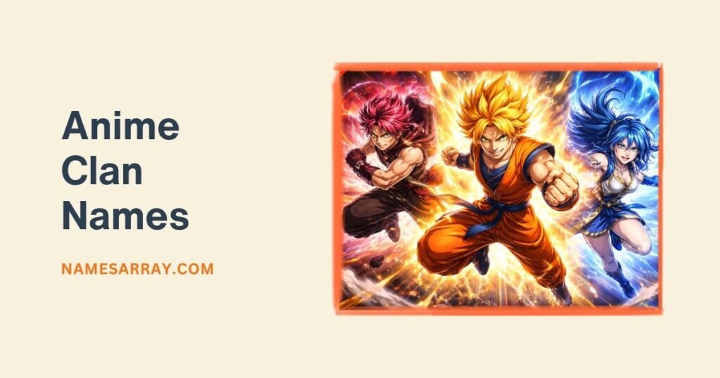 Anime Clan Names