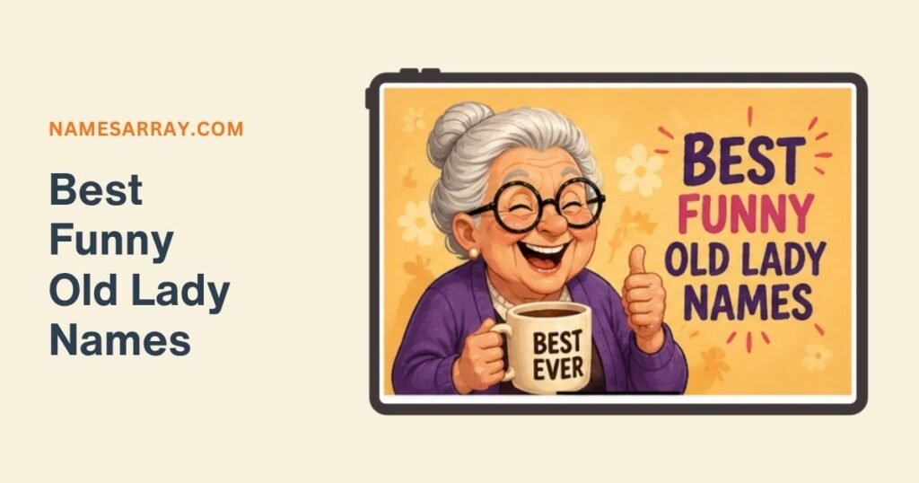 Best Funny Old Lady Names