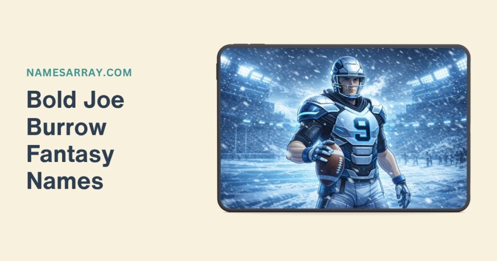 Bold Joe Burrow Fantasy Names