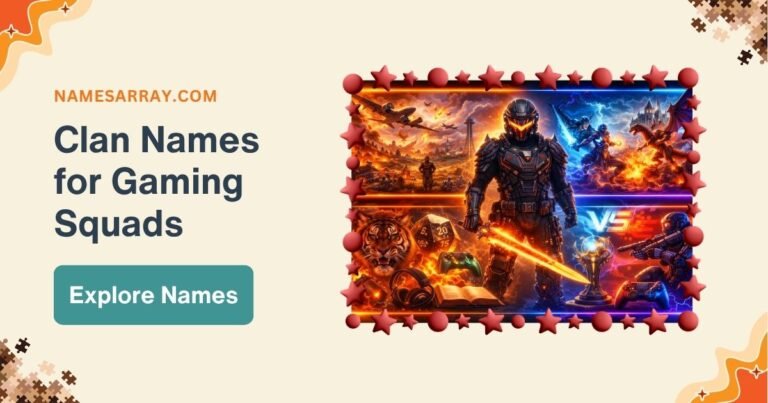 Clan Names for Gaming Squads