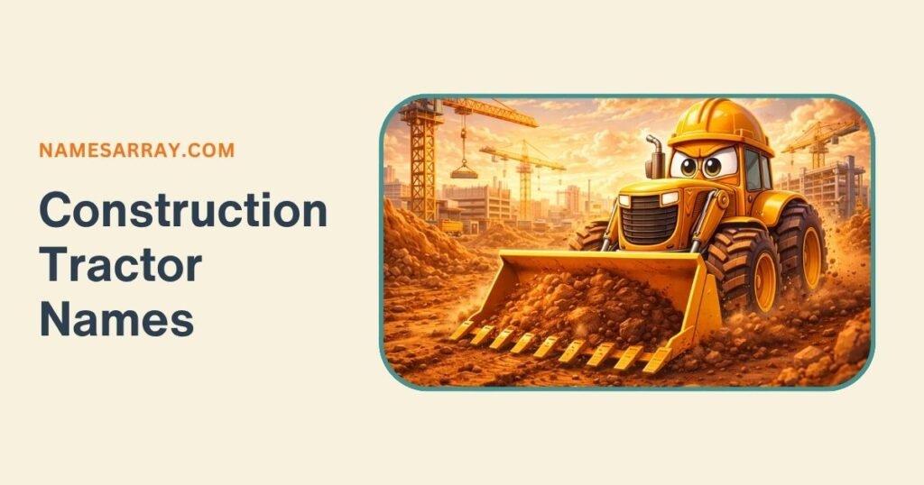 Construction Tractor Names