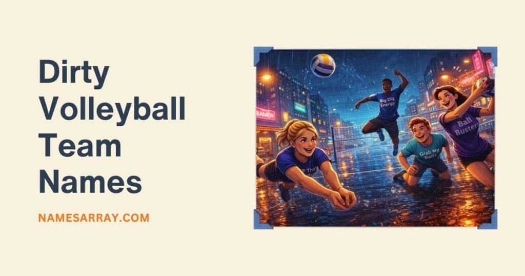 Dirty Volleyball Team Names