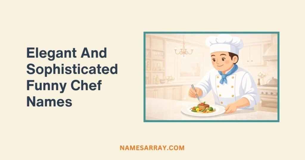 Elegant And Sophisticated Funny Chef Names
