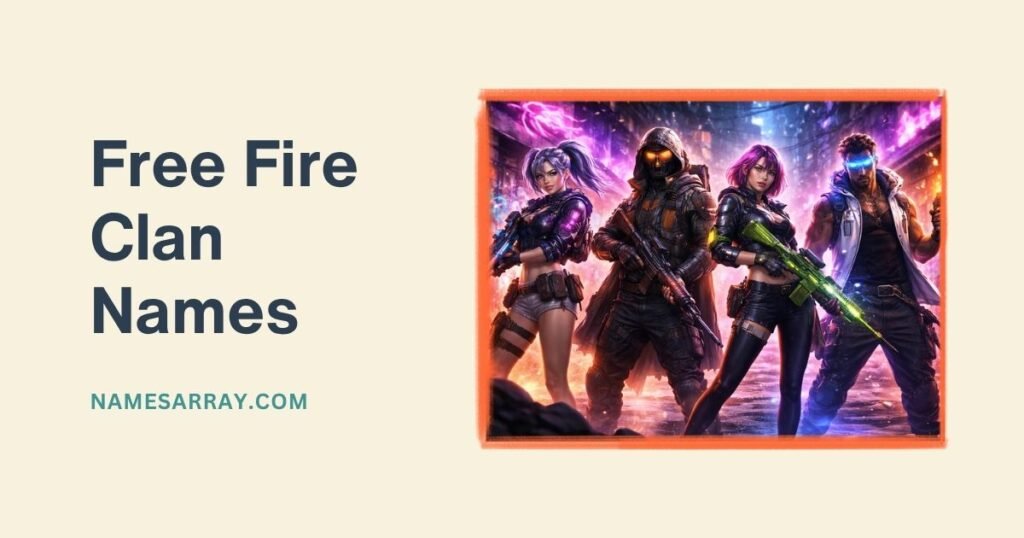 Free Fire Clan Names