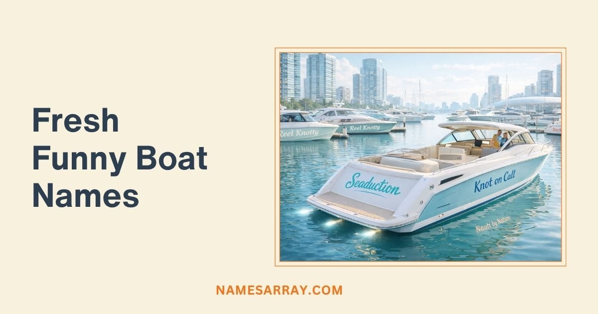 Boat Names Meaning 150+ Funny Boat Names With Meanings: Creative, Silly & Laugh-Out-Loud ...