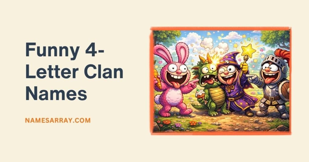 Funny 4-Letter Clan Names