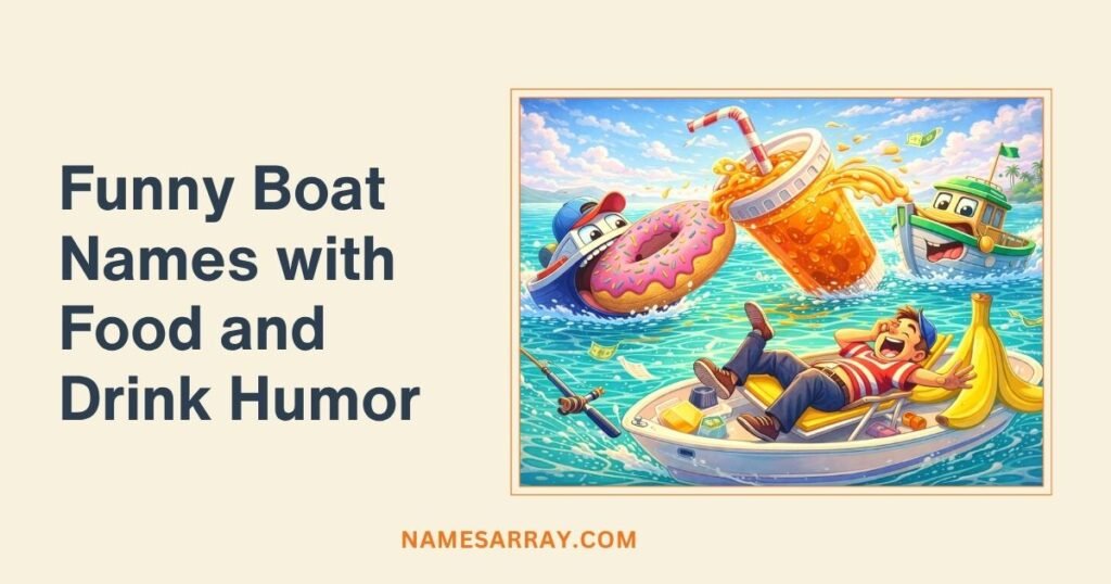 Funny Boat Names with Food and Drink Humor