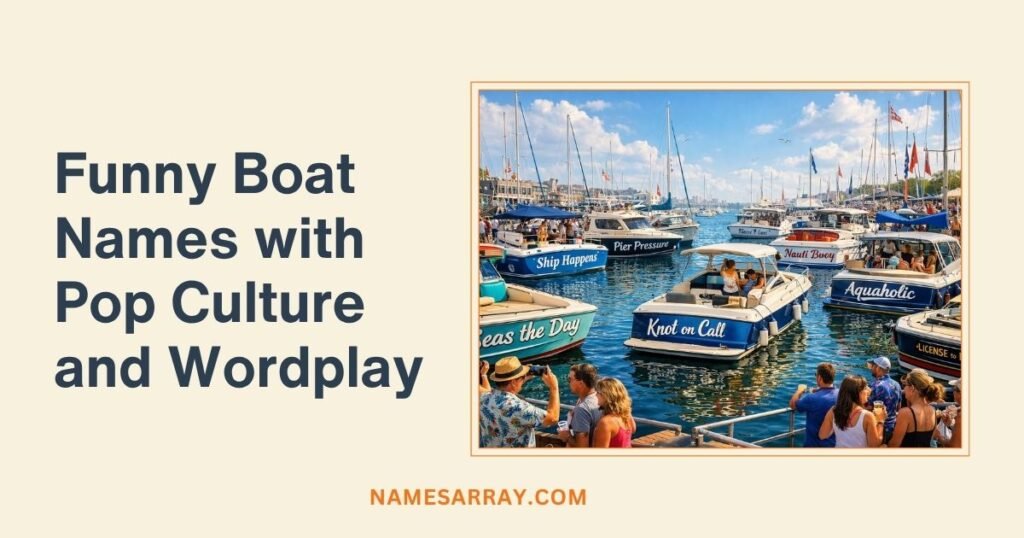 Funny Boat Names with Pop Culture and Wordplay