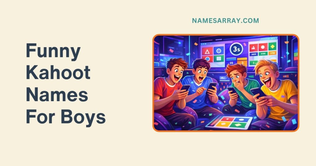 Funny Kahoot Names For Boys: