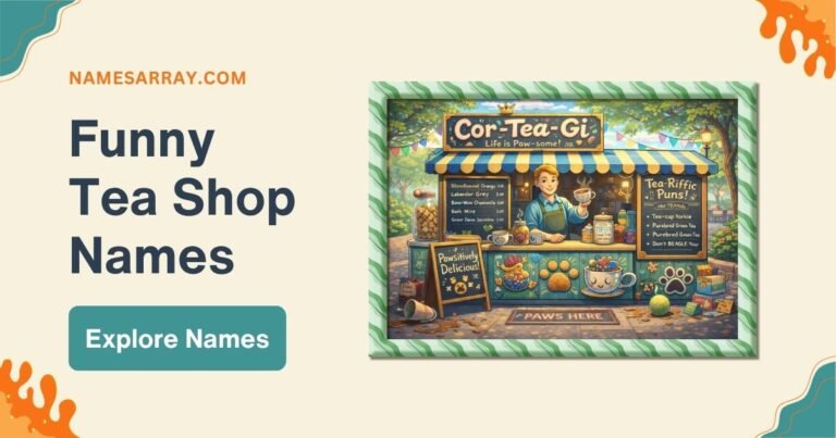 Brilliant Funny Tea Shop Names