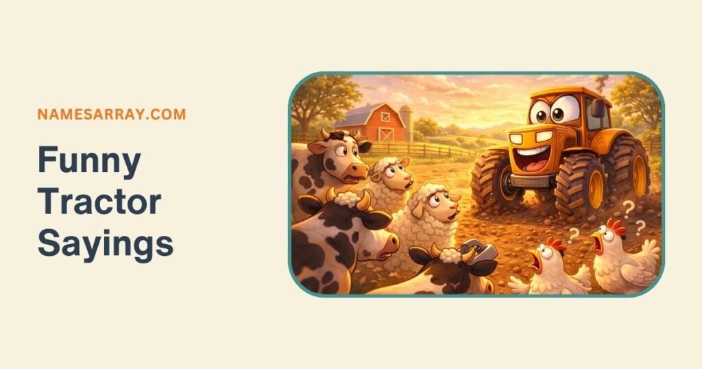 Funny Tractor Sayings