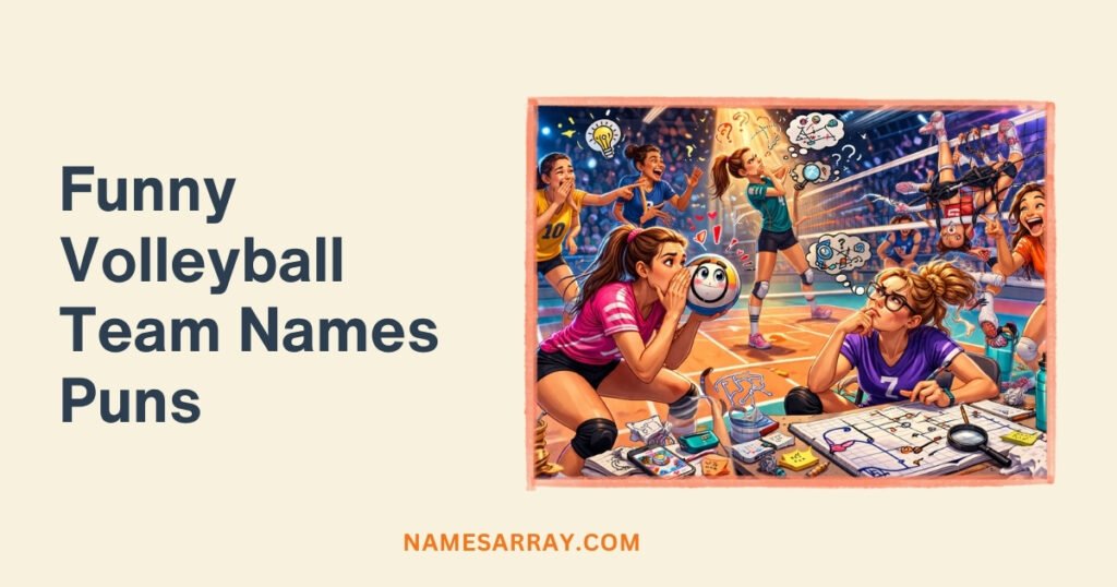 Funny Volleyball Team Names Puns