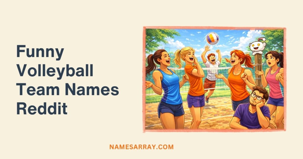 Funny Volleyball Team Names Reddit