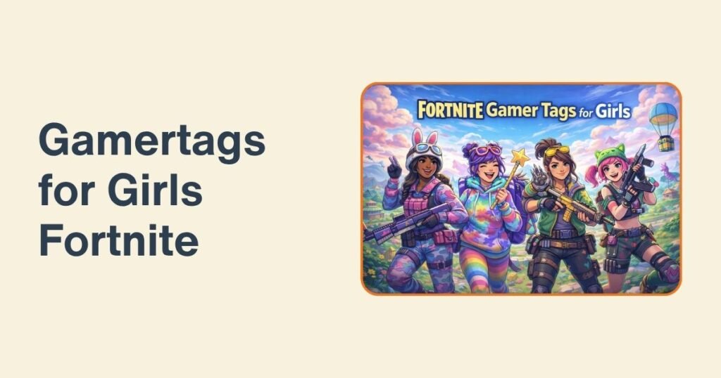 Gamertags for Girls Fortnite