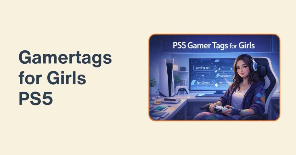 Gamertags for Girls PS5
