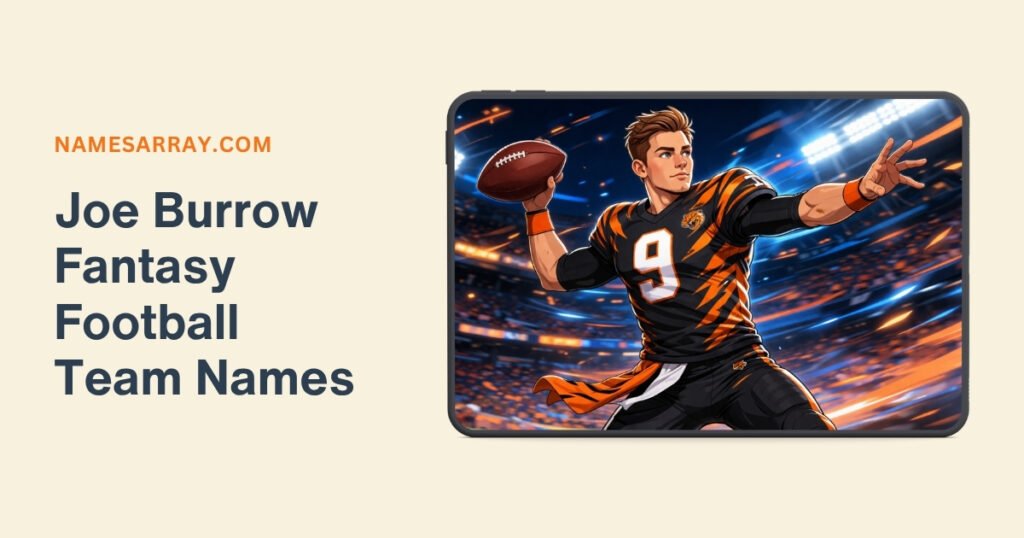 Joe Burrow Fantasy Football Team Names