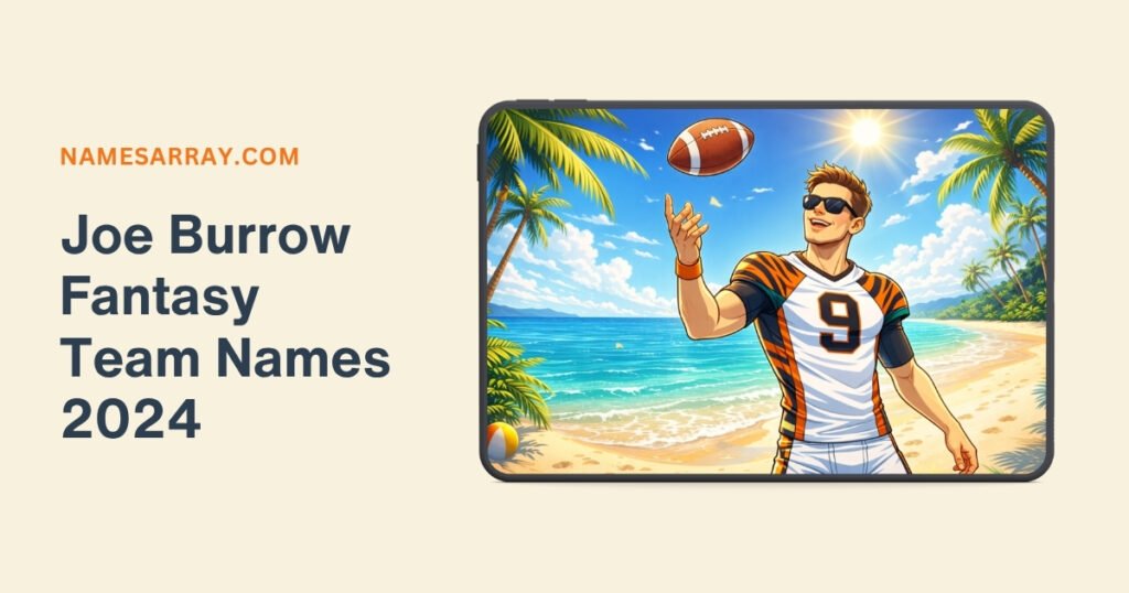 Joe Burrow Fantasy Team Names 2024